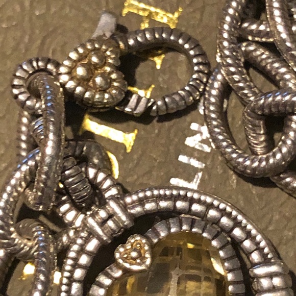 JUDITH RIPKA JRTWO 18KT & SS YELLOW HEART BRACELET - Picture 7 of 10